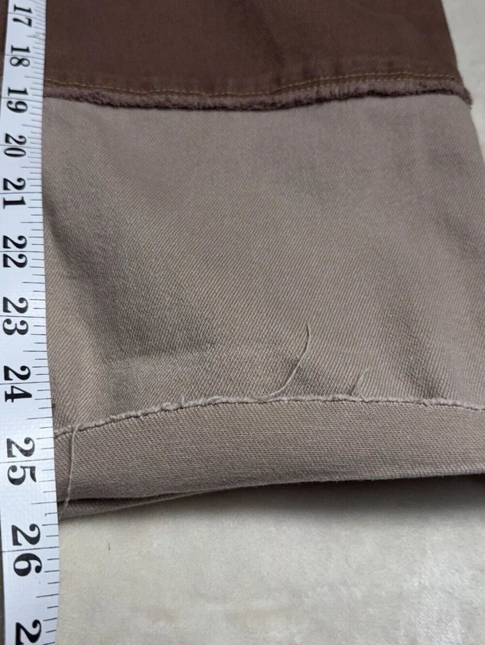 Hollister Colorblock Patchwork Jeans Womens 5S W27 L29 Ultra High Rise Dad Brown